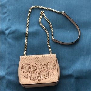 Tory Burch crossbody peach/tan bag
